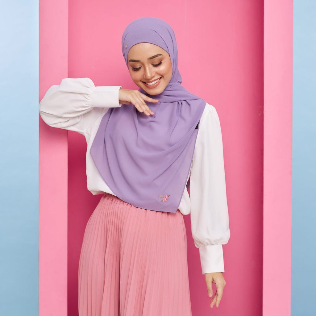 PS-THALIA TIE BACK in HEATHER WISTERIA