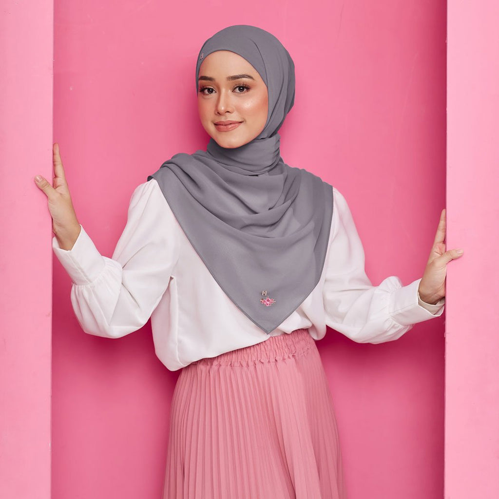 PS-THALIA TIE BACK in KENDALL CHARCOAL GRAY